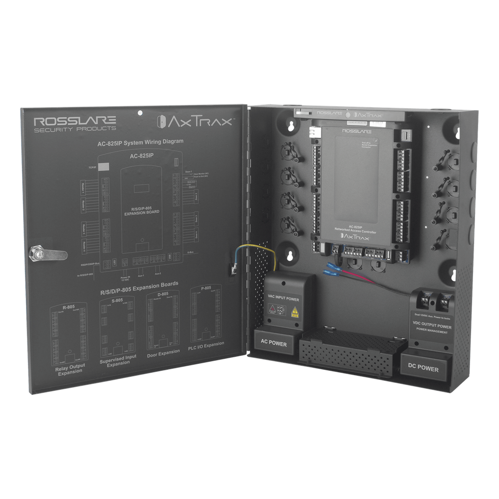 Controlador de acceso para 4 lectoras / Expandible a 56 Lectoras / Compatible con Sistema de Elevadores / 100,000 Usuarios