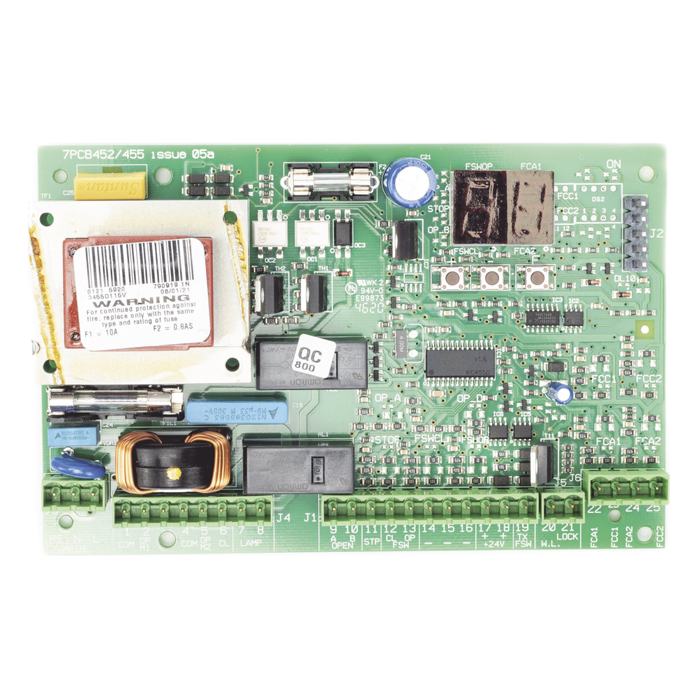 Tarjeta Electronica FAAC 455D Para Operadores Abatibles - Imagen 2