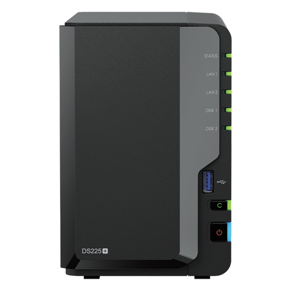 NAS DiskStation DS225+ | 2 Bahías | Intel Celeron J4125 | 2 GB DDR4 | Hasta 40 TB | Puertos 1GbE y 2.5GbE | USB 3.2 Gen 1 | Compatible con RAID | Synology DSM. - Imagen 2