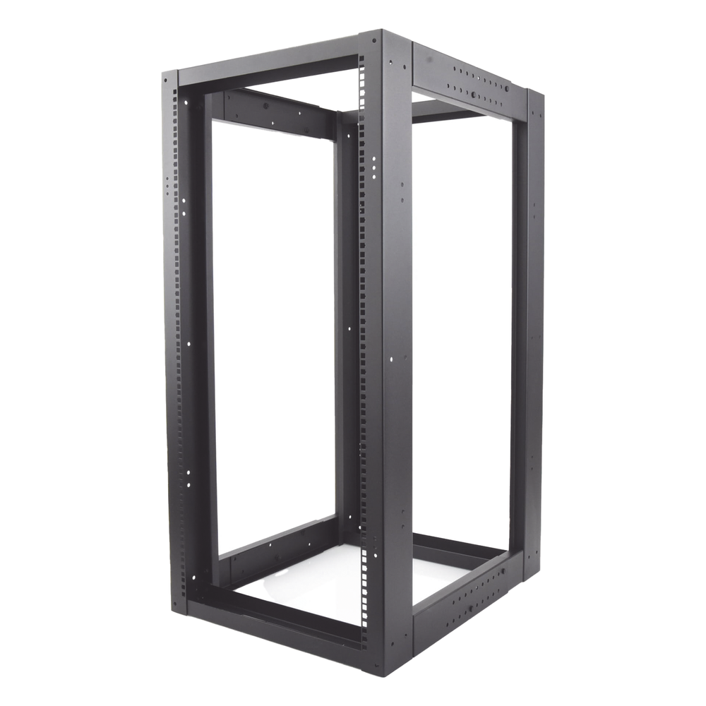 Rack Estándar 19" de 4 Postes, Acero, 24 Unidades, Profundidad Ajustable. - Imagen 2