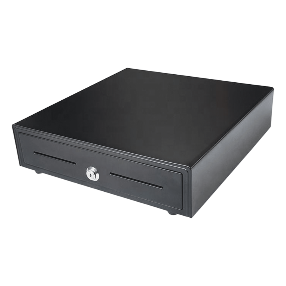 Cajón para Efectivo / Serie EK / Electrónico RJ11 / 5 Billetes + 8 Monedas / Gripper Metálico / Base para ECR / 410 mm - Imagen 2