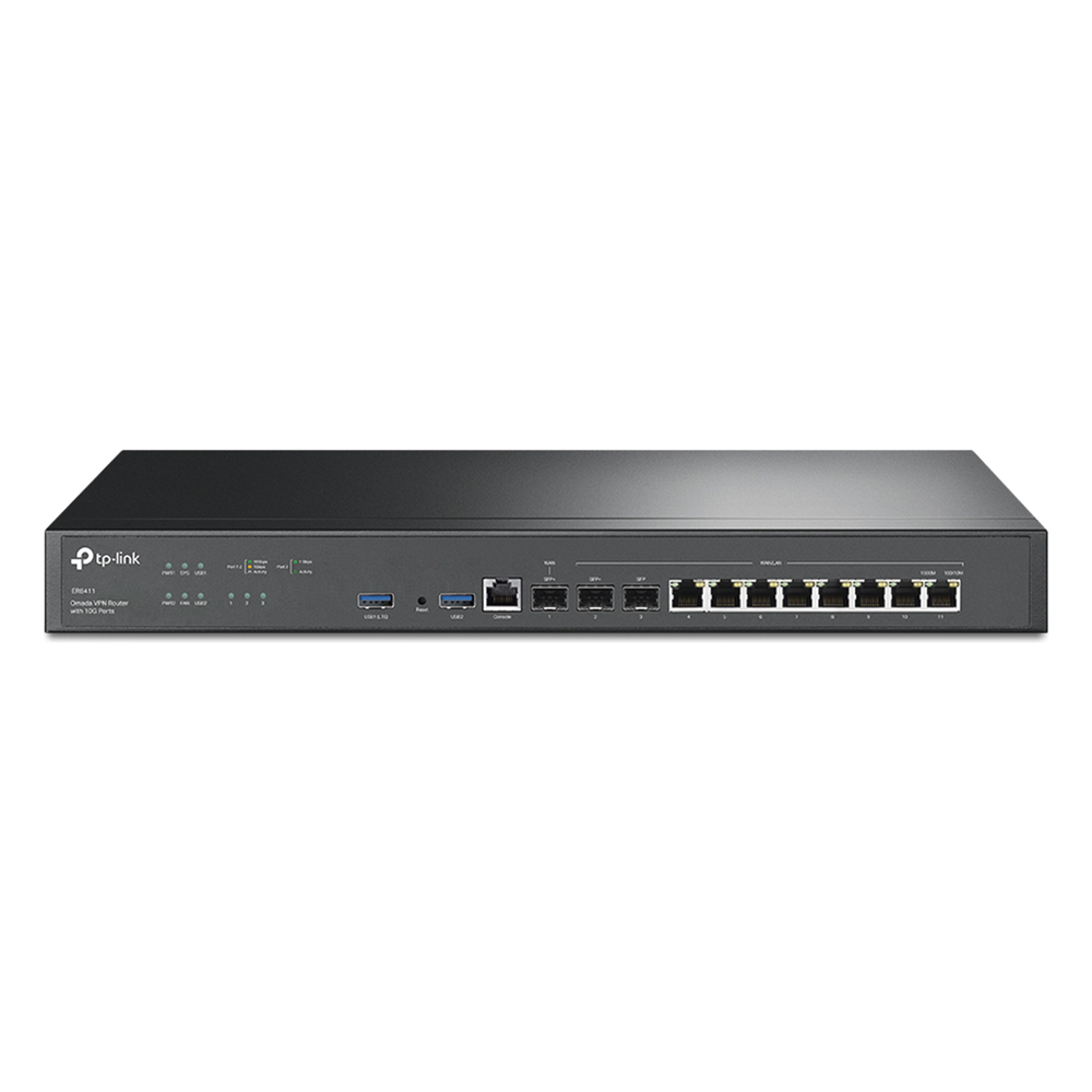Router Omada VPN / SDN Multi-WAN 10G / 1 Puerto WAN SFP+ 10G / 1 Puerto WAN/LAN SFP+ 10G / 1 Puerto WAN/LAN SFP 1G / 8 puertos LAN/WAN 1G / 2 Puertos USB / 2.3 Millones Sesiones Concurrentes / Administración Centralizada OMADA SDN. - Imagen 2