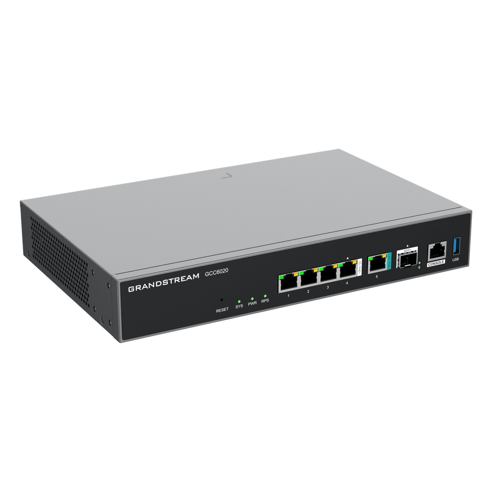 Dispositivo de Convergencia de Redes GCC6020 / Router VPN / Firewall de Próxima Generación / IP PBX / Switch de Red / 4 Puertos Gigabit Ethernet / 1 Puerto SFP+ 10 Gigabit / 1 Puerto 2.5 Gigabit / Administración en la Nube GDMS / Mont - Imagen 2