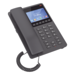Teléfono IP WiFi Hotelero con pantalla LCD a color, 2 líneas SIP con 2 cuentas, codec Opus, IPV4/IPV6, color negro, con gestión en la nube GDMS - Imagen 2