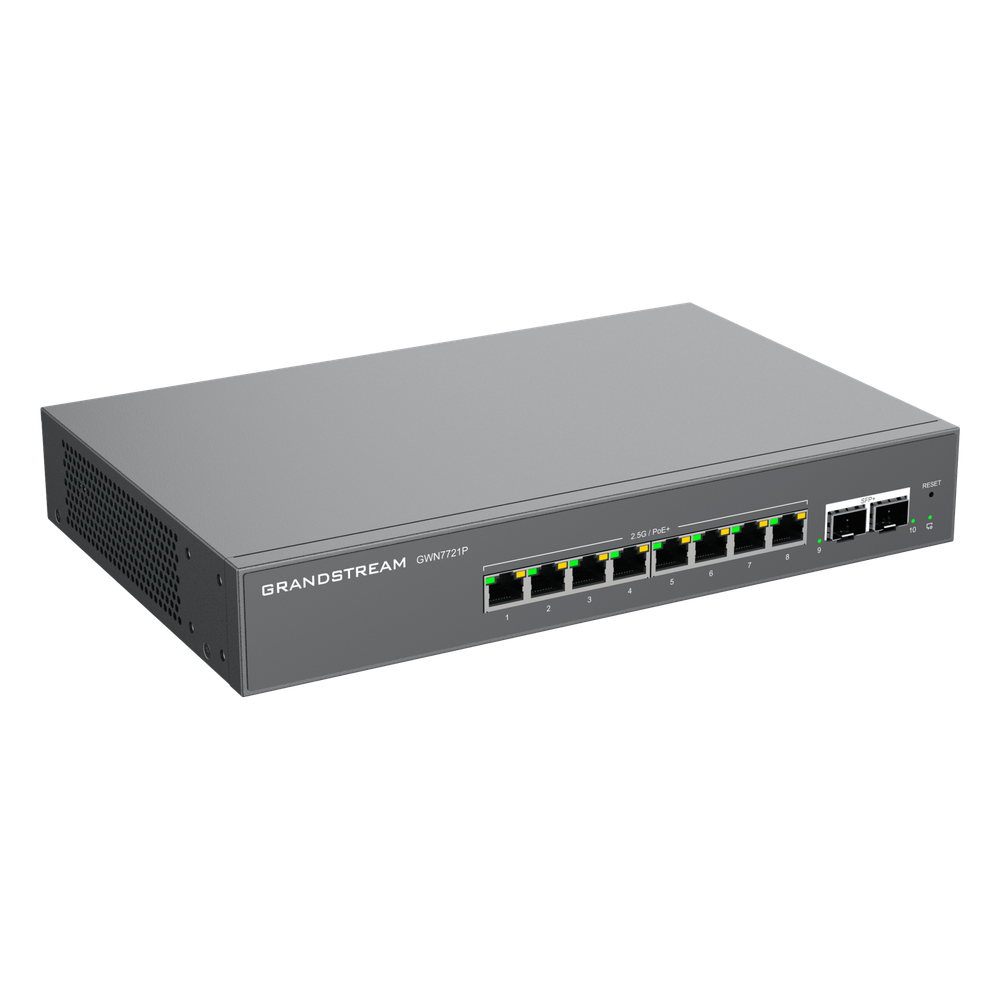 Switch L2 Lite Administrable de 10 Puertos / 8 Puertos Ethernet 2.5 Gigabits / 2 Puertos SFP+ 10 Gigabits / PoE+ 802.3af/at / VLAN 802.1Q / QoS / IGMP Snooping / Montaje en Escritorio o Pared - Imagen 2