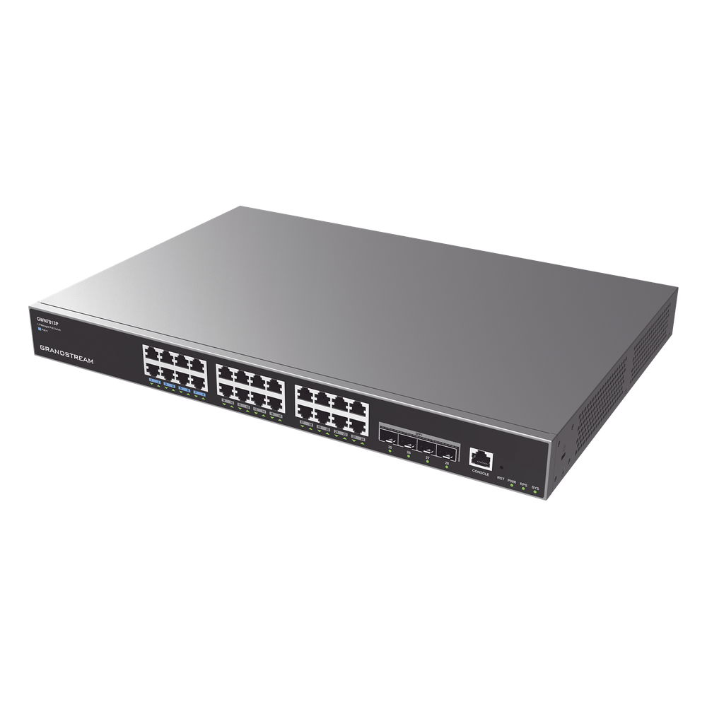 Switch Capa 3 PoE+ Administrable / 24 puertos 10/100/1000 Mbps + 4 Puertos SFP+ de 10 Gigabits / Hasta 360W / Compatible con GWN Cloud. - Imagen 2
