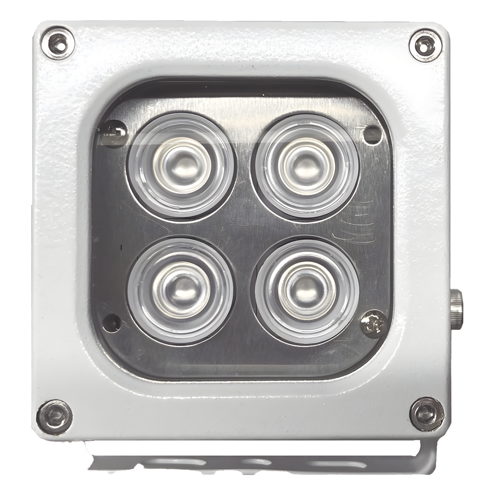 Iluminador LED de Alta Potencia | Luz Blanca | 10 Metros de Iluminación | Cobertura 120° | IP66 | Bajo Consumo de Energía | Fotocélula Incorporada | Soporte en “U” | Carcasa de Aluminio | Alta Transmitancia de Luz. | C - Imagen 2
