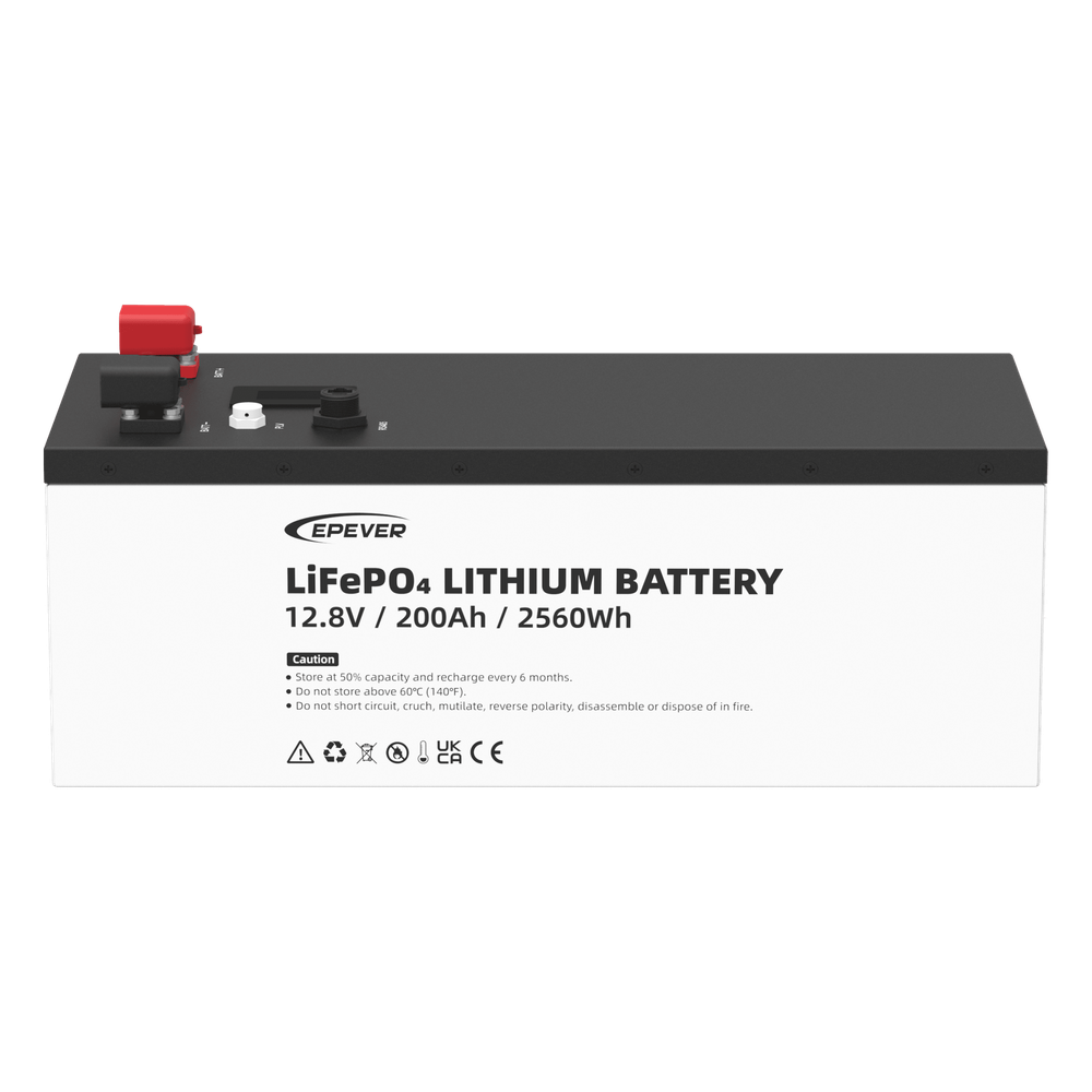 Batería de litio LiFeO4 12.8Vcc, 200Ah, 2.56Kwh, Pantalla LCD para Monitoreo Local, Carcasa Metálica - Imagen 2