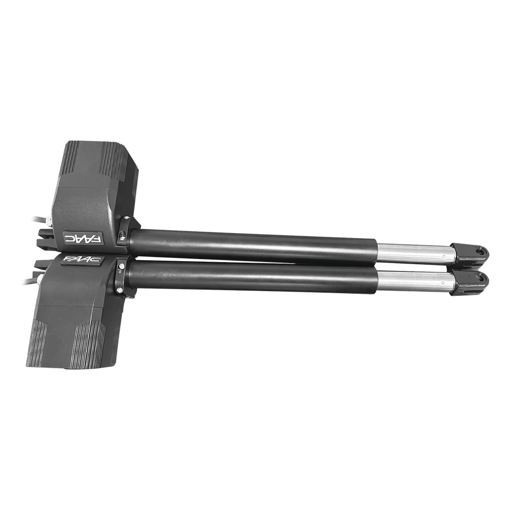 Kit de Operadores Abatibles FAAC 412 Para Puertas de 3 Metros y hasta 300 KG / Operadores no Reversibles y Con llave de Desbloqueo Manual - Imagen 2