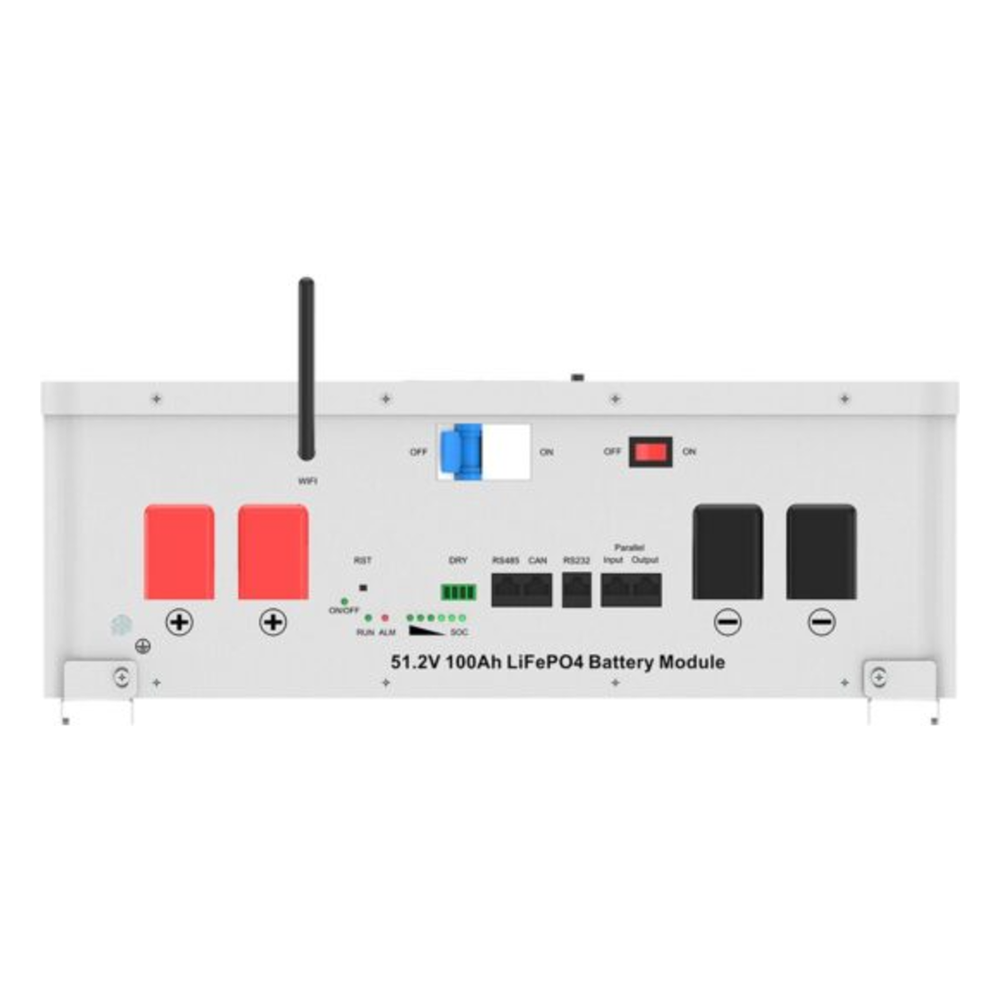Batería de Litio LiFePO4 / 51.2 Vcc / 100 Ah / 5.12 kWh / 6000 Ciclos / BMS Integrado / Comunicación CAN-RS485-WiFi - Imagen 2