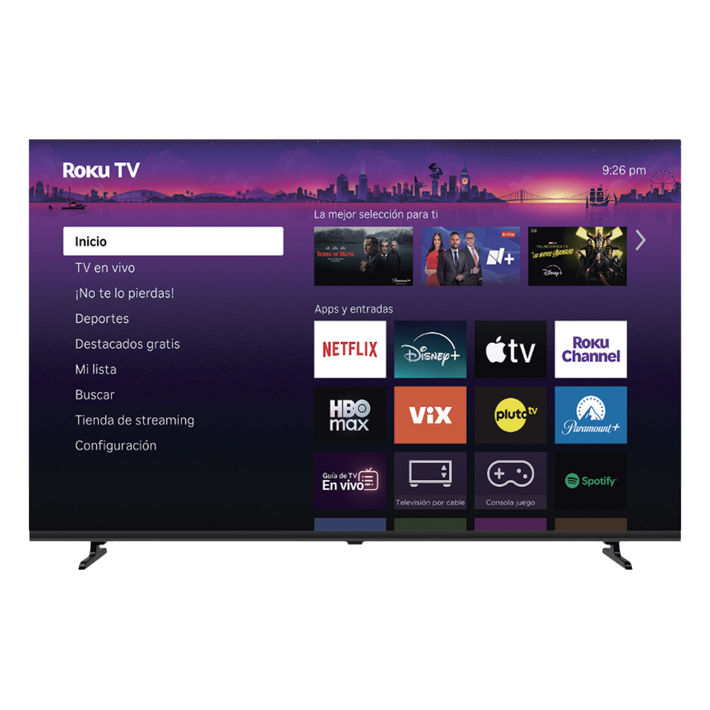ROKU SmartTV QLED 32 Pulgadas / Resolucion HD / Bocinas integradas / 3 puertos HDMI / WiFi / VESA 100x100 mm - Imagen 2
