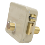 Cerradura Eléctrica / Incluye Llave / Derecha/ Con Botón integrado /Exterior - Imagen 2