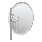 Antena Direccional con Frecuencia Extendida / 4.8 - 6.5 GHz / 28 dBi /  Jumper incluido con conector  SMA-Macho Inverso / Polaridad en 90º y 45º / Montaje incluido para torre o mástil - Imagen 2