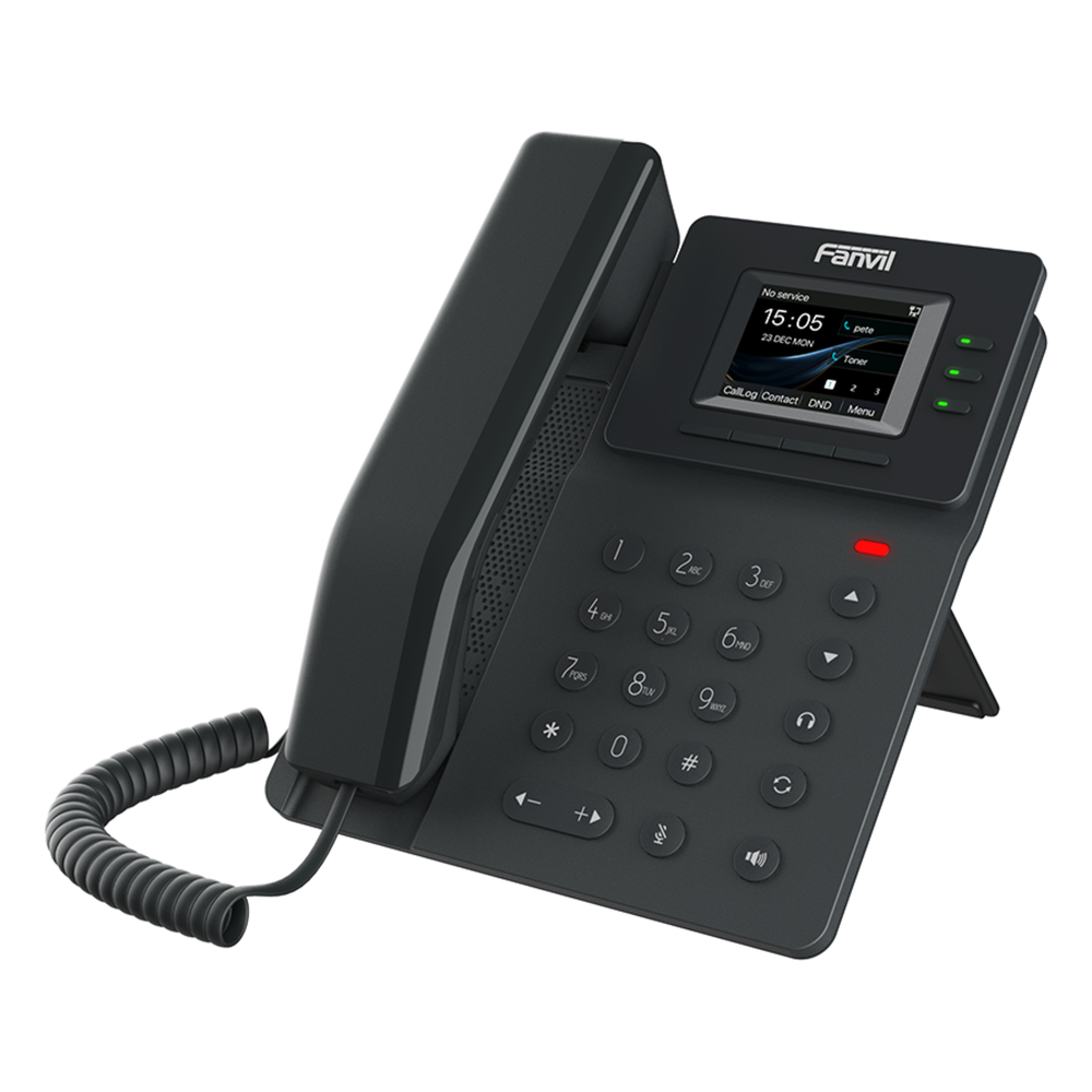 Teléfono IP empresarial para 4 líneas SIP con pantalla LCD de 2.4 pulgadas a color, Opus y conferencia de 6 vías, PoE. - Imagen 2