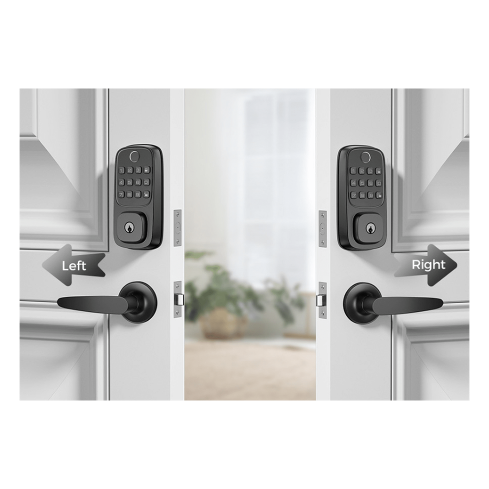 Cerradura Inteligente WiFi / Escáner de Huellas Dactilares / Teclado Numérico / Control por App / 8 Baterías AA / Bloqueo Manual y Automático / Compatible con Puertas 35-55 mm - Imagen 2