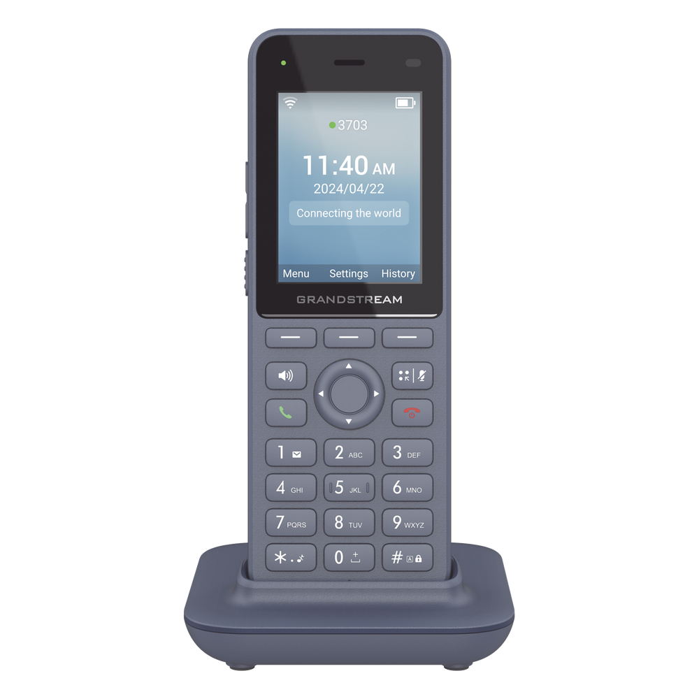 Teléfono IP inalámbrico Wi-Fi, Portátil, 3 cuentas SIP, 3 líneas, Voz HD, Bluetooth integrado, Puerto USB tipo C - Imagen 2