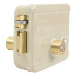 Cerradura Eléctrica / Incluye Llave /Con Botón integrado / Izquierda / Exterior - Imagen 2