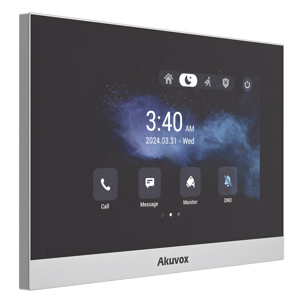 Monitor ANDROID / Soporta APP Android / Pantalla Touch Screen LCD 7" / WiFi / Punto WIFI / Bluetooth / PoE / SIP / 8 Entradas de Alarma / 1 Salida de Relé / Comunicación con App de Familiares / Administración 100 % en la Nube - Imagen 2