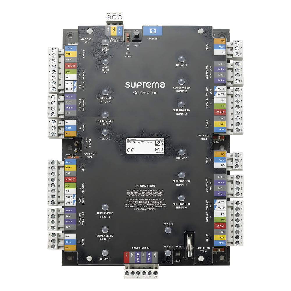 CoreStation Panel de Control de Acceso / Biometría Integrada / Compatible con Sistema de Elevadores / 200,000 Huellas / 4 Puertas - Imagen 2