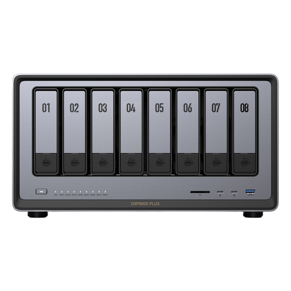 NAS UGREEN NASync DXP8800 Plus / Intel Core i5-1235U 10 Núcleos / 8 Bahías SATA + 2 M.2 NVMe / 2 Puertos 10GbE / Thunderbolt 4 / HDMI 8K / DDR5 Expandible 64GB / PCIe 4.0 x4 - Imagen 2