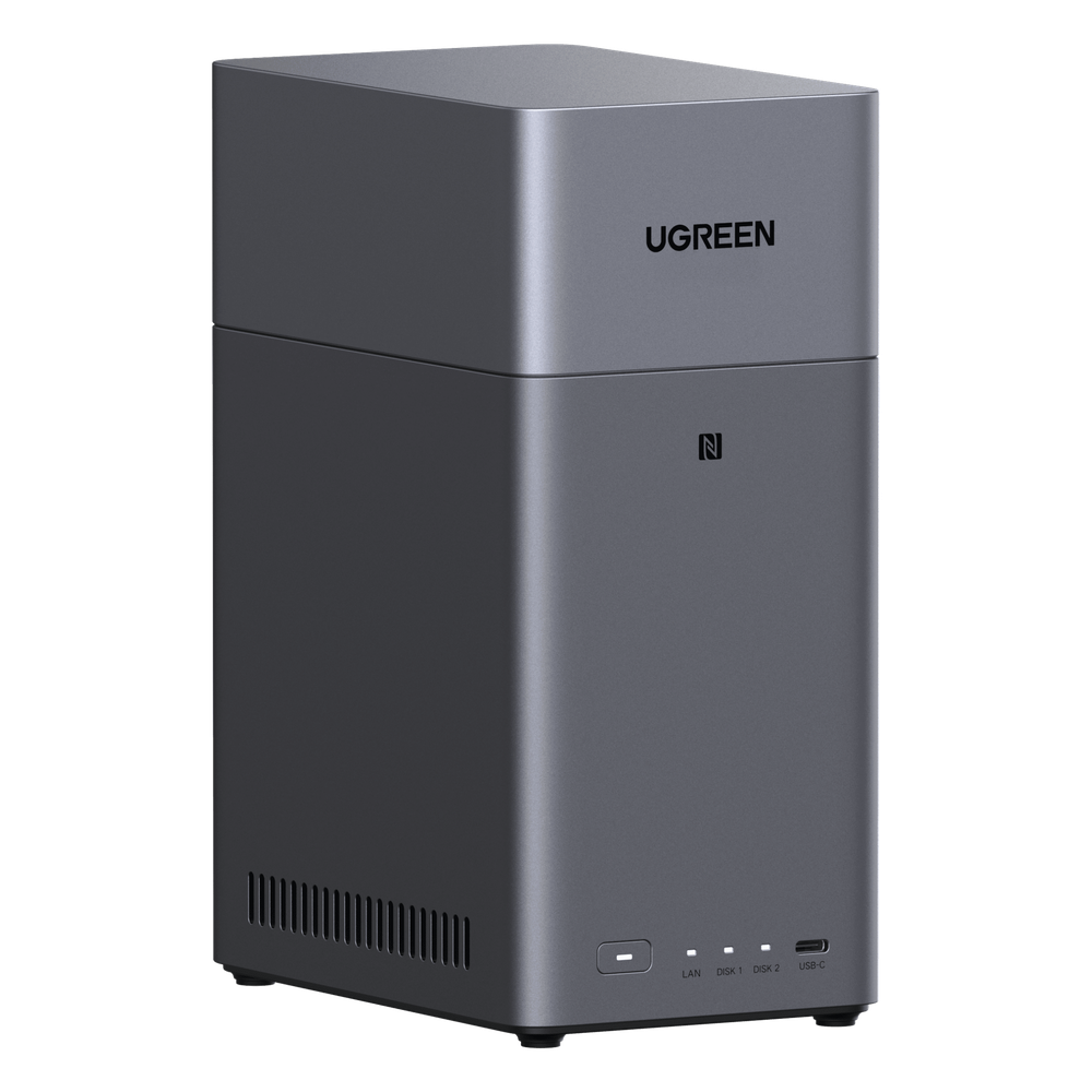 NAS UGREEN NASync DH2300 / Procesador RK3576 / 4GB / 32GB eMMC / 2 Bahías SATA / JBOD-Basic-RAID 0-RAID 1 / Puerto HDMI 4K / 1 GbE / USB 3.2 Gen 1 Type-C / Detección NFC - Imagen 2