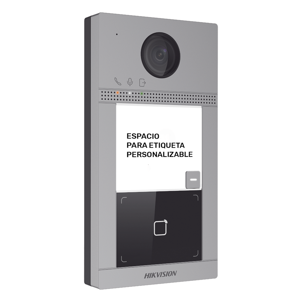 Videoportero IP 2 Megapixel / Llamada y Apertura Remota desde App Hik-Connect / PoE / Exterior IP65 + Antivandalico IK08 / 1 Departamento / Apertura con Tarjeta / Soporta 2 Puertas y hasta 6 Monitores - Imagen 2