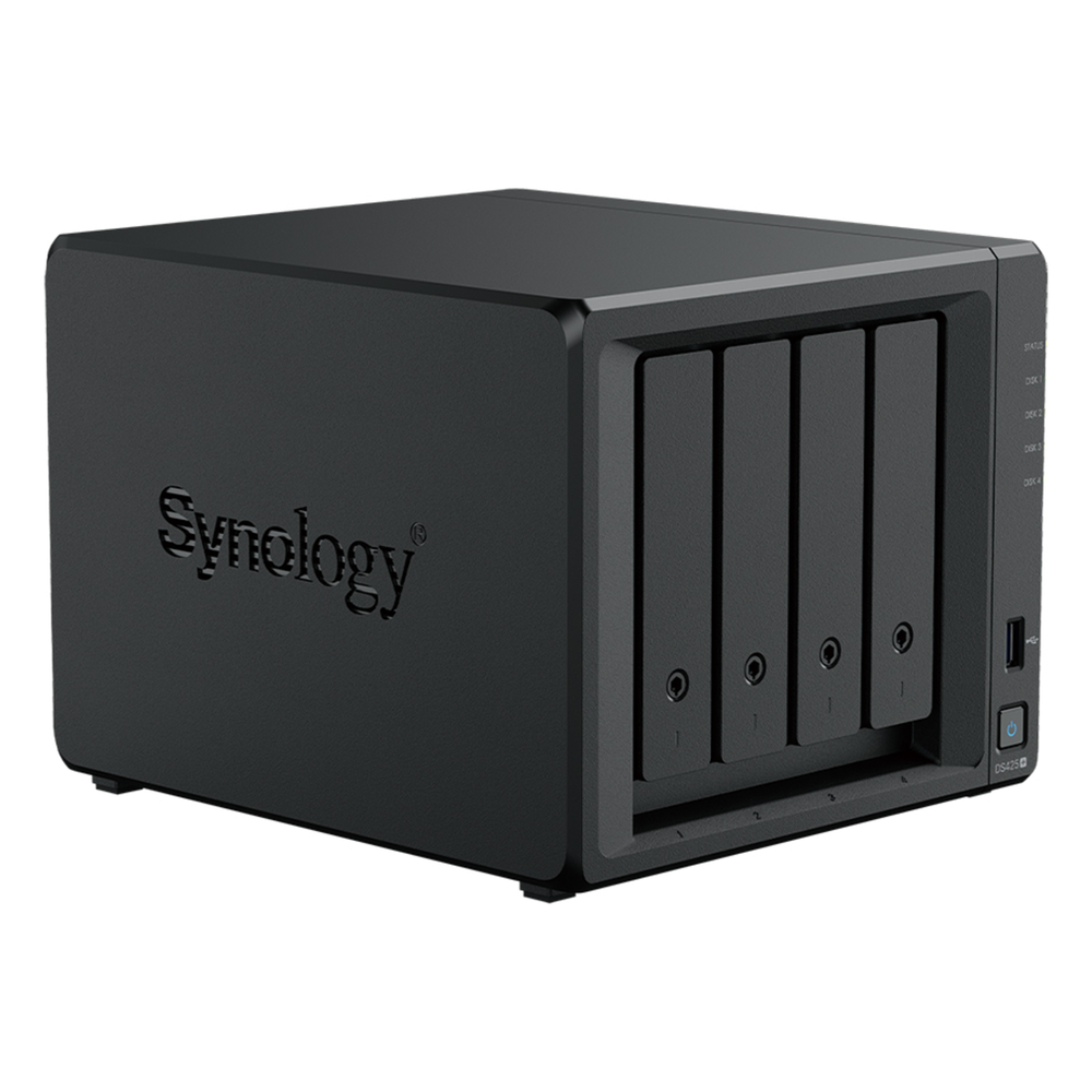NAS DiskStation DS425+ | 4 Bahías | Intel Celeron J4125 2.7 GHz | 2 GB DDR4 / 2.5GbE + 1GbE | 2 Puertos USB 3.2 Gen 1 | 2 Ranuras M.2 NVMe | Hasta 80 TB | Synology DSM. - Imagen 3