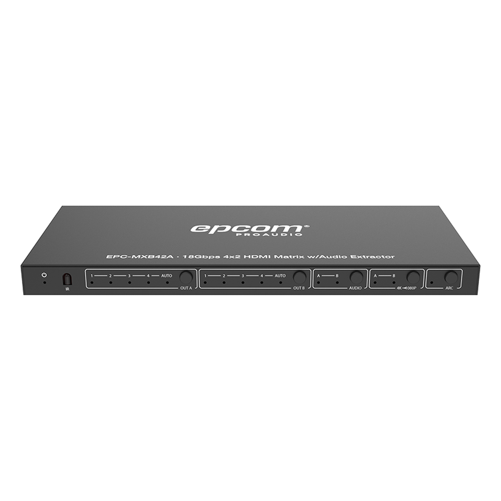 Matricial HDMI | 4x2 | 4K2K@60Hz | HDR | YCbCr 4:4:4 | EDID Auto | Extractor de Audio | Salida de audio análoga y digitalizados | HDCP 2.2 | 18 Gbps - Imagen 2