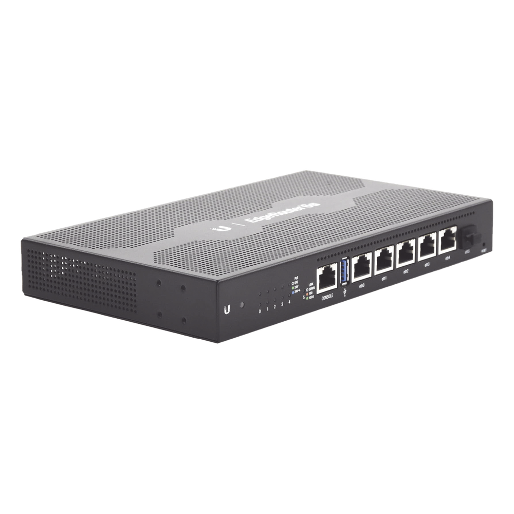 EdgeRouter 6 PoE pasivo 24 V, con 5 puertos 10/100/1000 Mbps + 1 puerto SFP, con funciones avanzadas de ruteo - Imagen 3