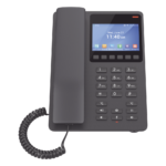Teléfono IP WiFi Hotelero con pantalla LCD a color, 2 líneas SIP con 2 cuentas, codec Opus, IPV4/IPV6, color negro, con gestión en la nube GDMS - Imagen 3