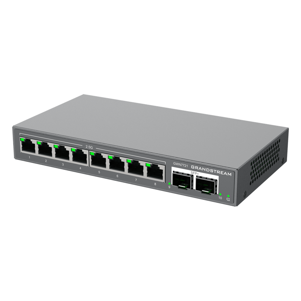 Switch L2 Lite Administrable de 10 Puertos / 8 Puertos Ethernet 2.5 Gigabits / 2 Puertos SFP+ 10 Gigabits / VLAN / QoS / Montaje en Escritorio o Pared / Compatible con GDMS - Imagen 3