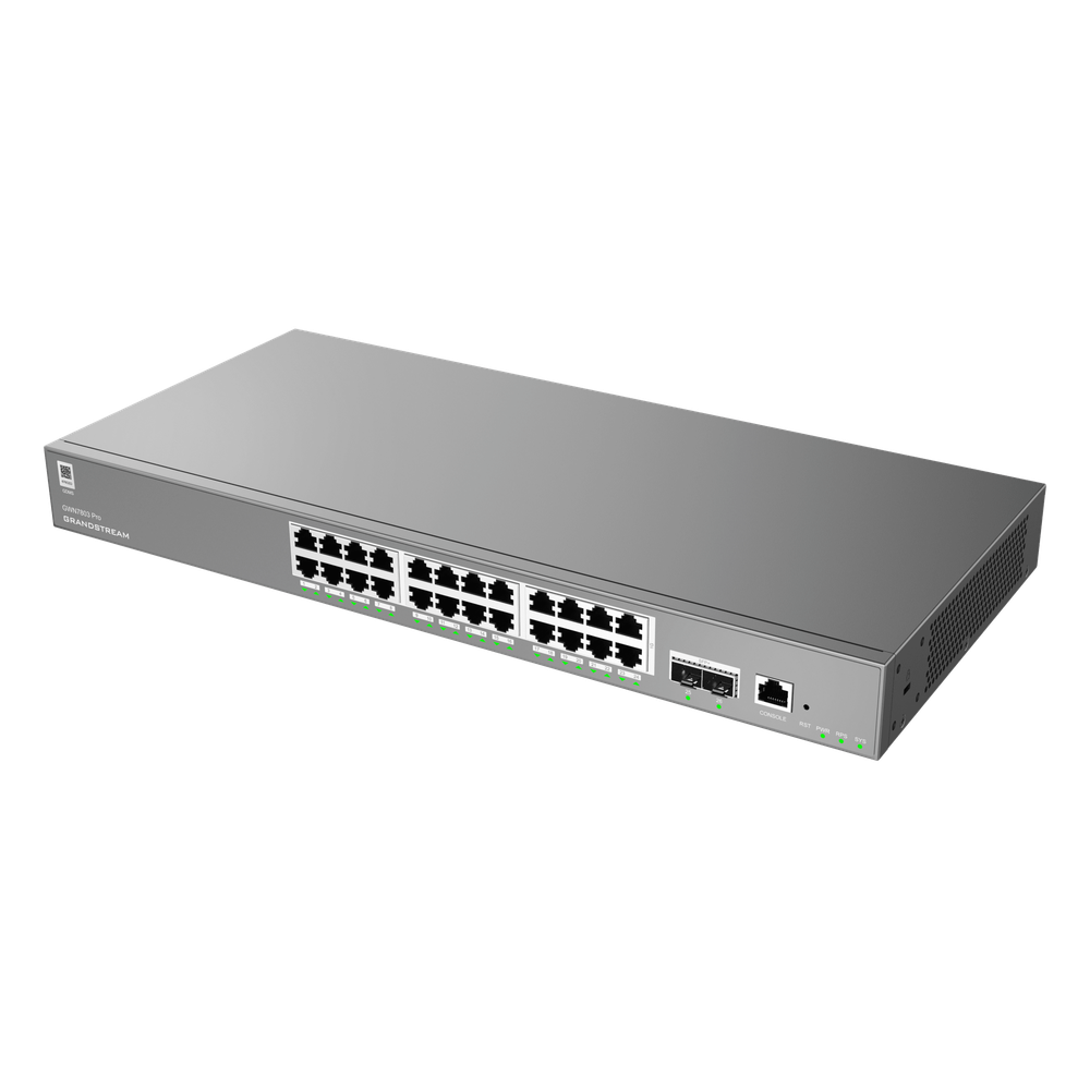 Switch Empresarial Administrable Capa 2++ / Serie GWN7800 Pro / 24 Puertos Gigabit Ethernet / 2 SFP+ / Switching 88 Gbps / VLAN 4K / QoS Avanzado / GDMS Cloud - Imagen 3