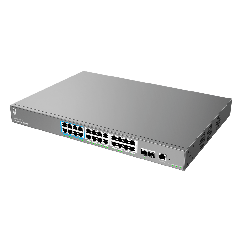 Switch de Red Empresarial L2++ / Serie GWN7800 Pro / 24 Puertos Gigabit PoE 400W / 2 SFP+ / Gestión Cloud GDMS / VLAN 4K / QoS Avanzado / Seguridad Integral - Imagen 3