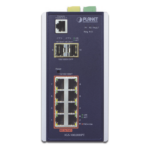 Switch Industrial Administrable Capa 2, 8 puertos PoE Gigabit 802.3af/at, 2 Puertos SFP de 1 / 2.5 Gigabit, Entrada de Voltaje Secundaria para Fuente Redundante - Imagen 2