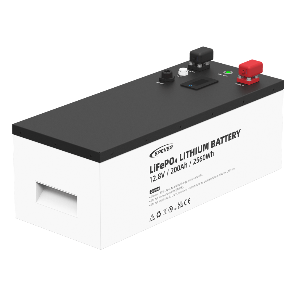 Batería de litio LiFeO4 12.8Vcc, 200Ah, 2.56Kwh, Pantalla LCD para Monitoreo Local, Carcasa Metálica - Imagen 3