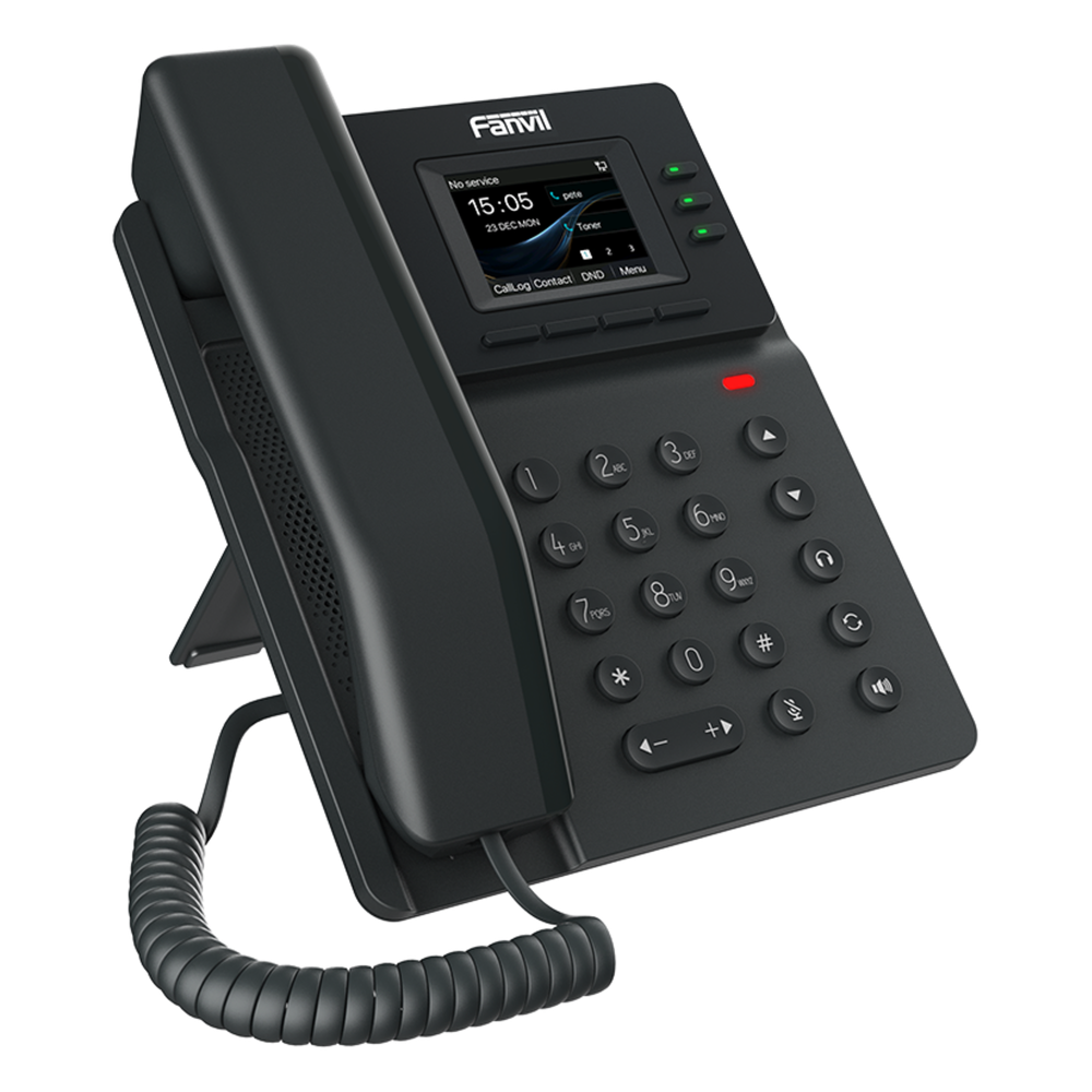 Teléfono IP empresarial para 4 líneas SIP con pantalla LCD de 2.4 pulgadas a color, Opus y conferencia de 6 vías, PoE. - Imagen 3