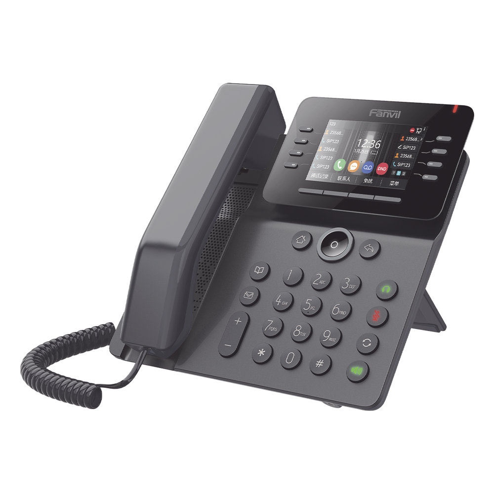 Teléfono IP Empresarial Esencial WiFi / Bluetooth, 12 líneas SIP, pantalla a color 3.5", PoE, puertos Gigabit, conferencia local de 6 vías. - Imagen 2