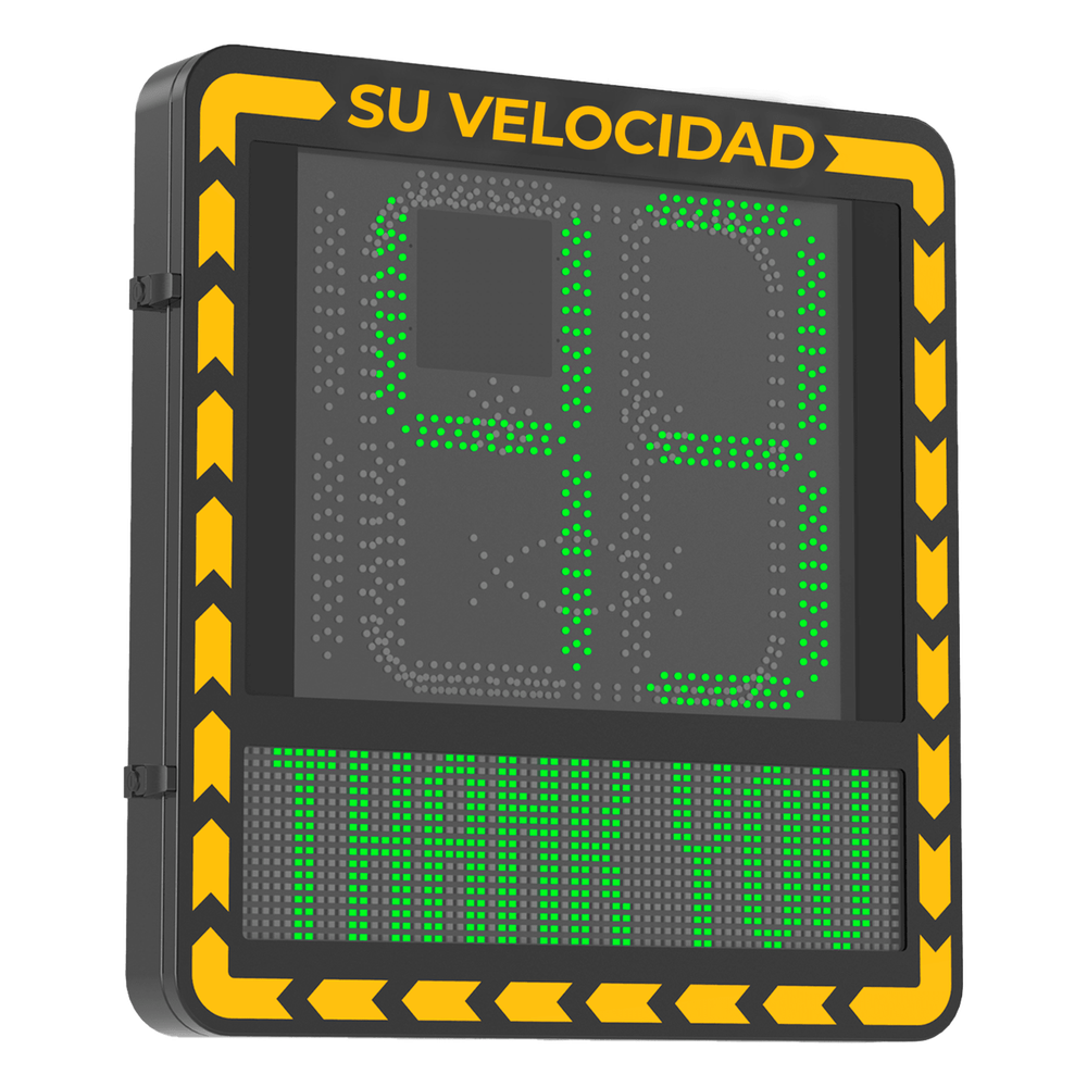 Radar Medidor de Velocidad / Pantalla LED / Detección en Tiempo Real / Rango de Detección de 100 Mts / Hasta 32 Objetivos Detectados / IP66 / Ethernet - Imagen 5