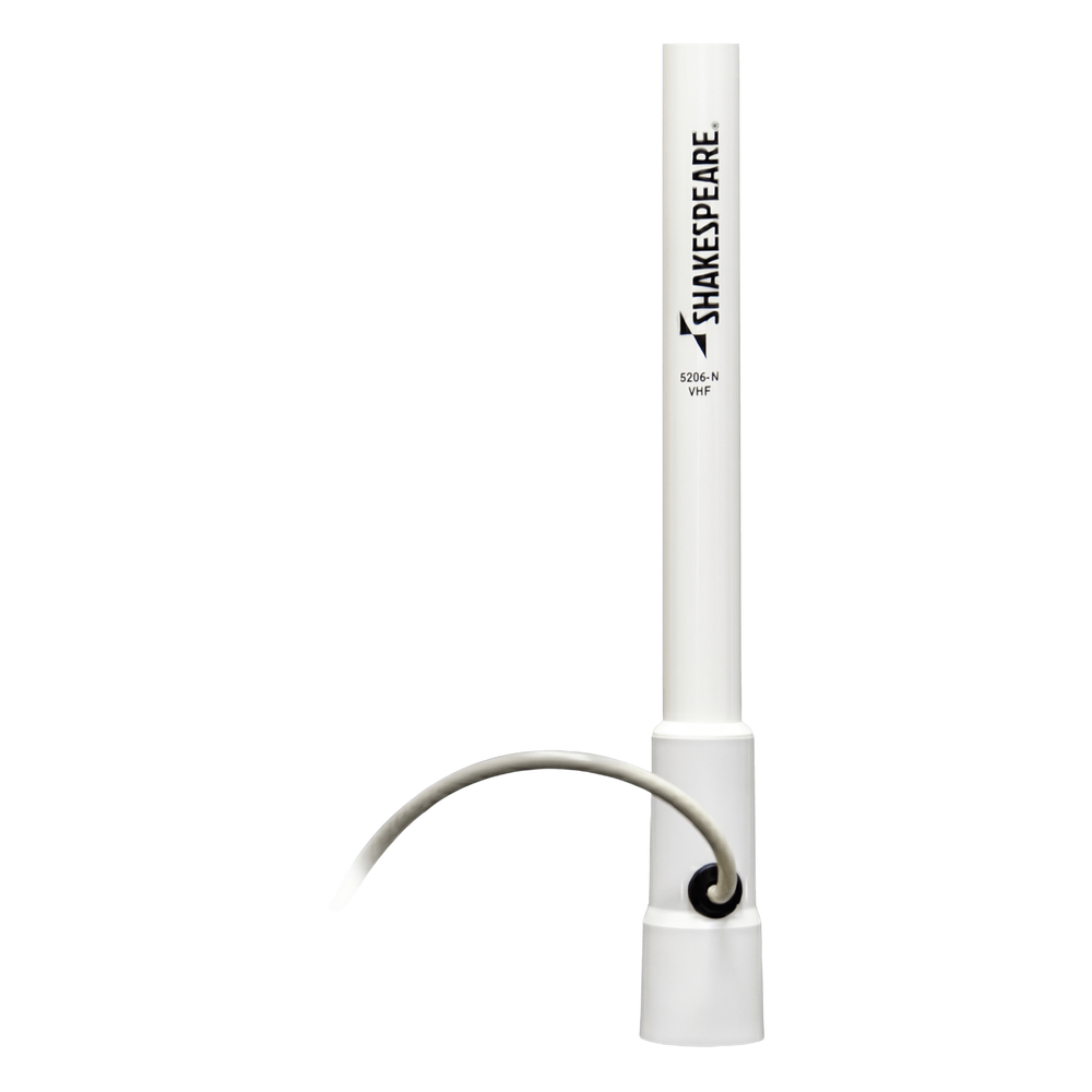 Antena Marina VHF SHAKESPEARE 5206-N / Fibra de Vidrio / 6 dB / 50 W / Cable RG-58 4.5 m (15 ft) / Base de Nylon / 2.4 m (7.9 ft) / Banda Marina VHF - Imagen 3