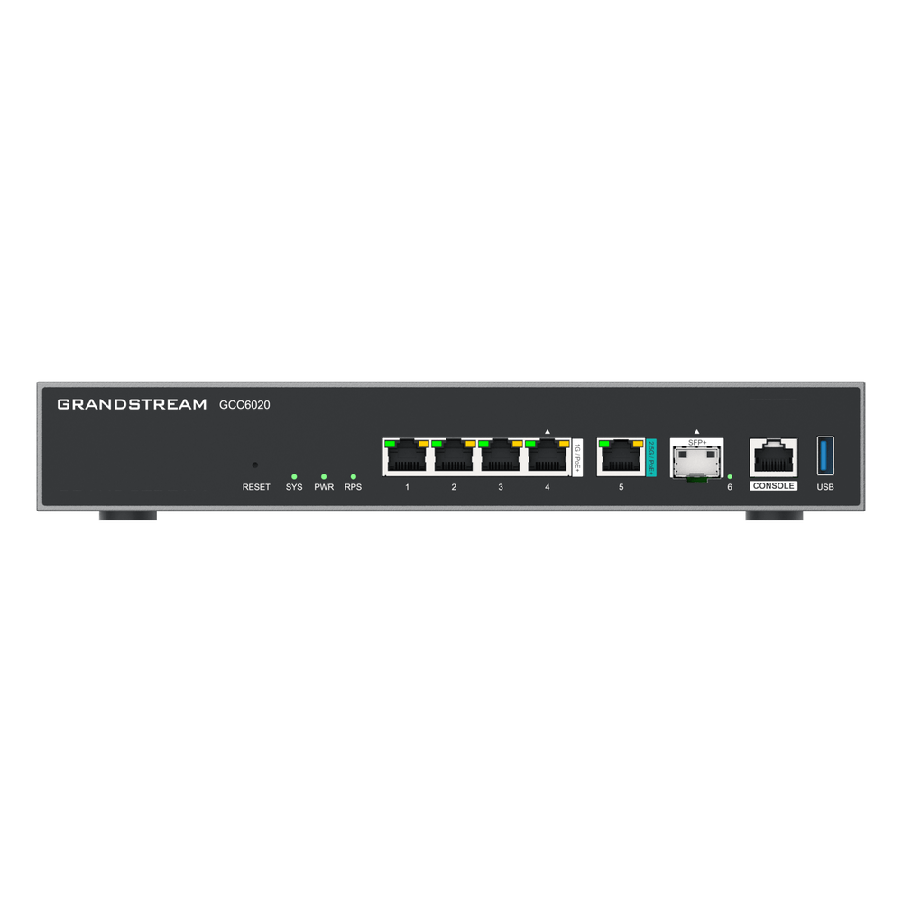 Dispositivo de Convergencia de Redes GCC6020 / Router VPN / Firewall de Próxima Generación / IP PBX / Switch de Red / 4 Puertos Gigabit Ethernet / 1 Puerto SFP+ 10 Gigabit / 1 Puerto 2.5 Gigabit / Administración en la Nube GDMS / Mont - Imagen 4