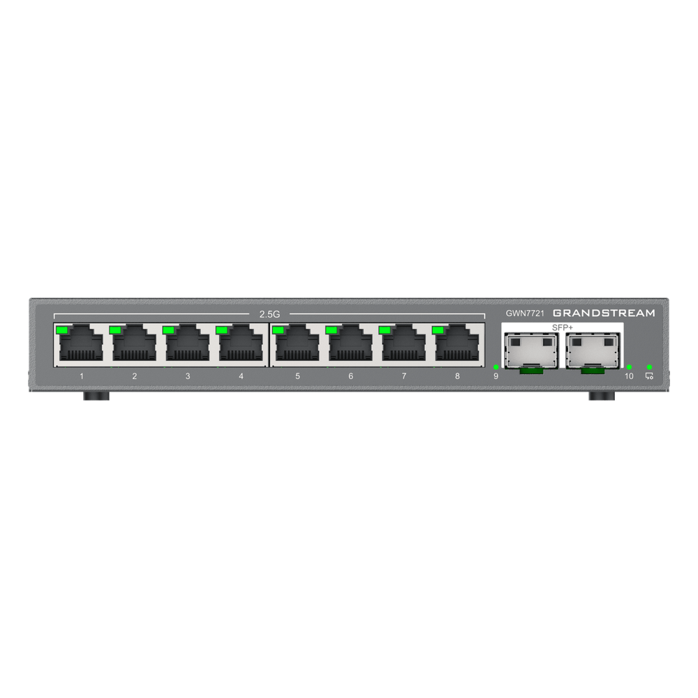 Switch L2 Lite Administrable de 10 Puertos / 8 Puertos Ethernet 2.5 Gigabits / 2 Puertos SFP+ 10 Gigabits / VLAN / QoS / Montaje en Escritorio o Pared / Compatible con GDMS - Imagen 4