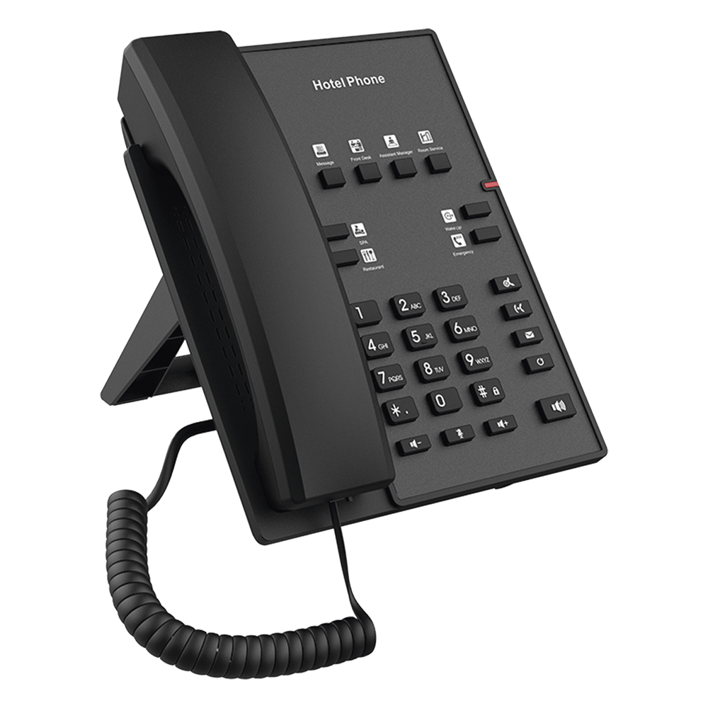 Teléfono IP para Hotelería, profesional con 8 teclas programables para servicio rápido, plantilla personalizable con PoE - Imagen 3