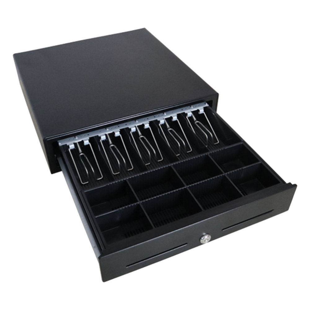 Cajón para Efectivo / Serie MK / Apertura Manual Push Open / Sin Electricidad / Insertos Ajustables Billetes y Monedas / Cubierta de Acero / 410 mm - Imagen 3