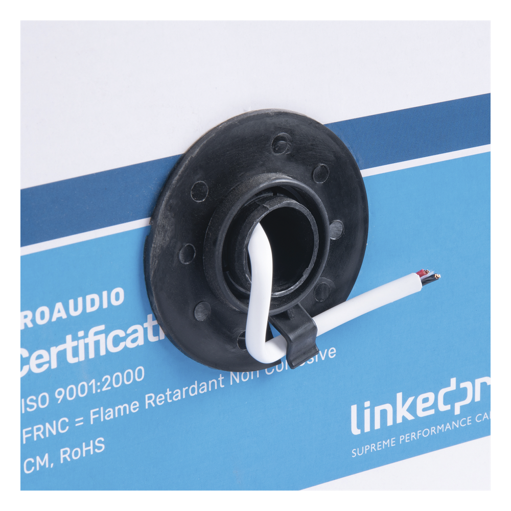 Bobina de 152 m (500 ft) / Cable para Bocina 2x18 AWG / Blanco - Imagen 4