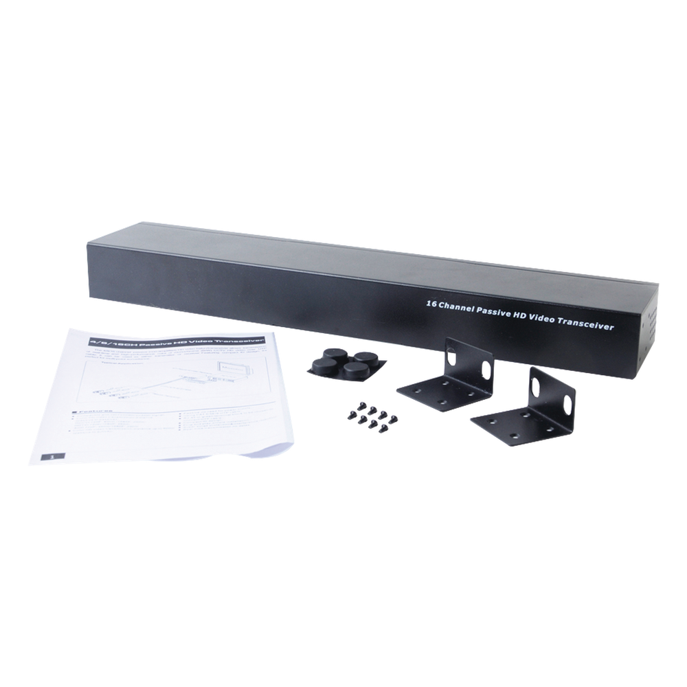 (TRANCEPTOR) RECEPTOR DE VIDEO PASIVO DE 16 CANALES / Resolución 4K / Compatible con cable UTP Cat 5e/6 / Compatible con HD-TVI/CVI/AHD/CVBS / TODO INCLUIDO PARA RACK / Protección Interconstruida contra sobretensión. - Imagen 3