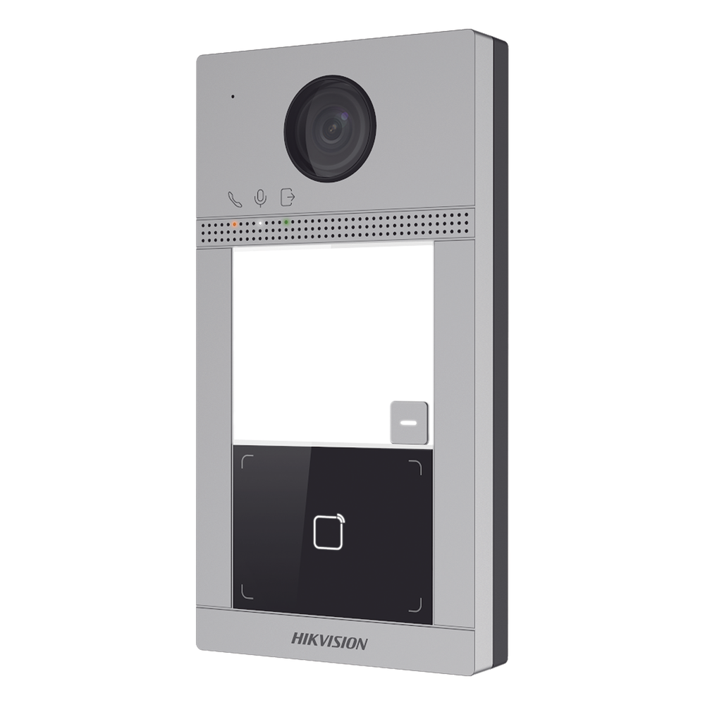 Videoportero IP 2 Megapixel / Llamada y Apertura Remota desde App Hik-Connect / PoE / Exterior IP65 + Antivandalico IK08 / 1 Departamento / Apertura con Tarjeta / Soporta 2 Puertas y hasta 6 Monitores - Imagen 3