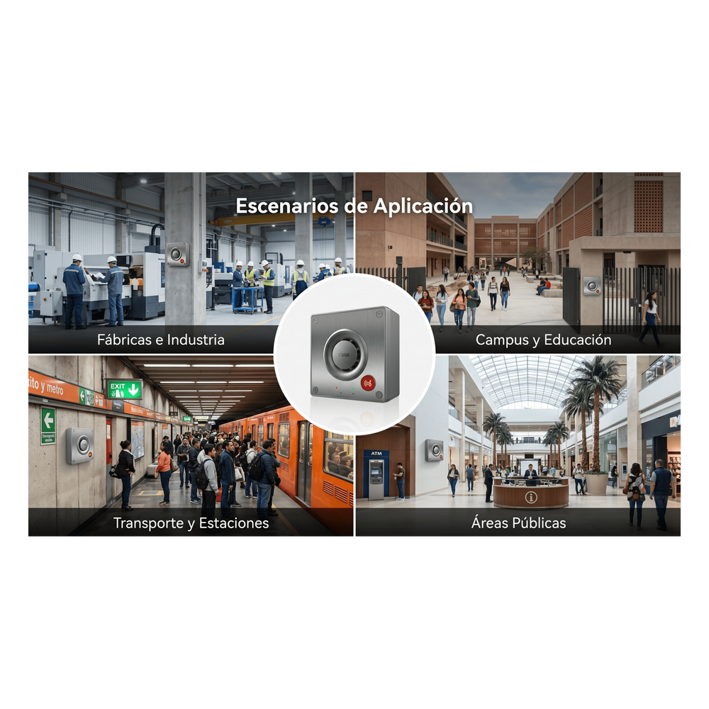 Intercom IP de Audio para Exterior / Altavoz 5W y Doble Micrófono con Reducción de Ruido / Panel Acero Inoxidable y Cuerpo Aluminio / IP66 e IK10 / PoE+ / 2 Líneas SIP - Imagen 4
