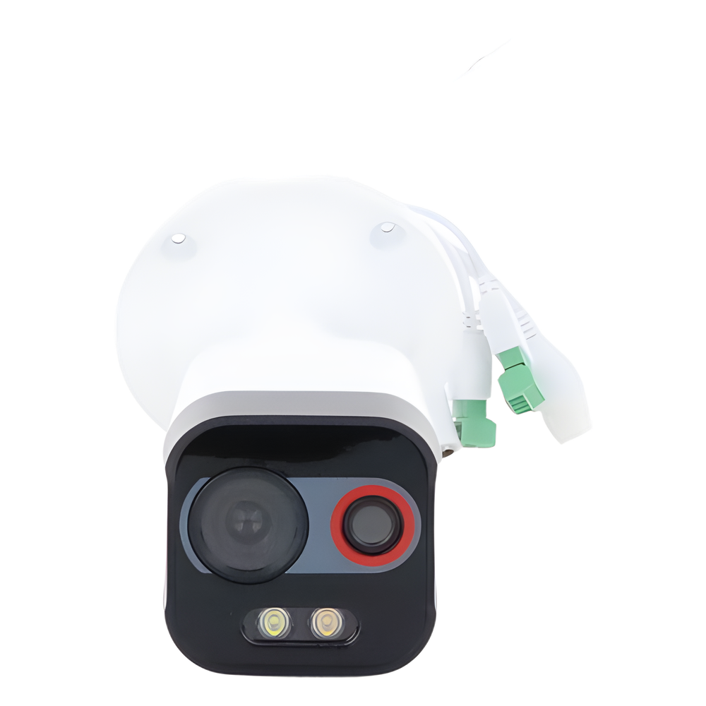Cámara Bala IP Térmica y Óptica Biespectral / Análisis de Video (VCA) para Protección Perimetral / Clasifica Vehículo y Humano / Térmica 96 x 72 / Óptica 4 MP ColorVu / IP67 / micro SD de 256 GB/ PoE - Imagen 2