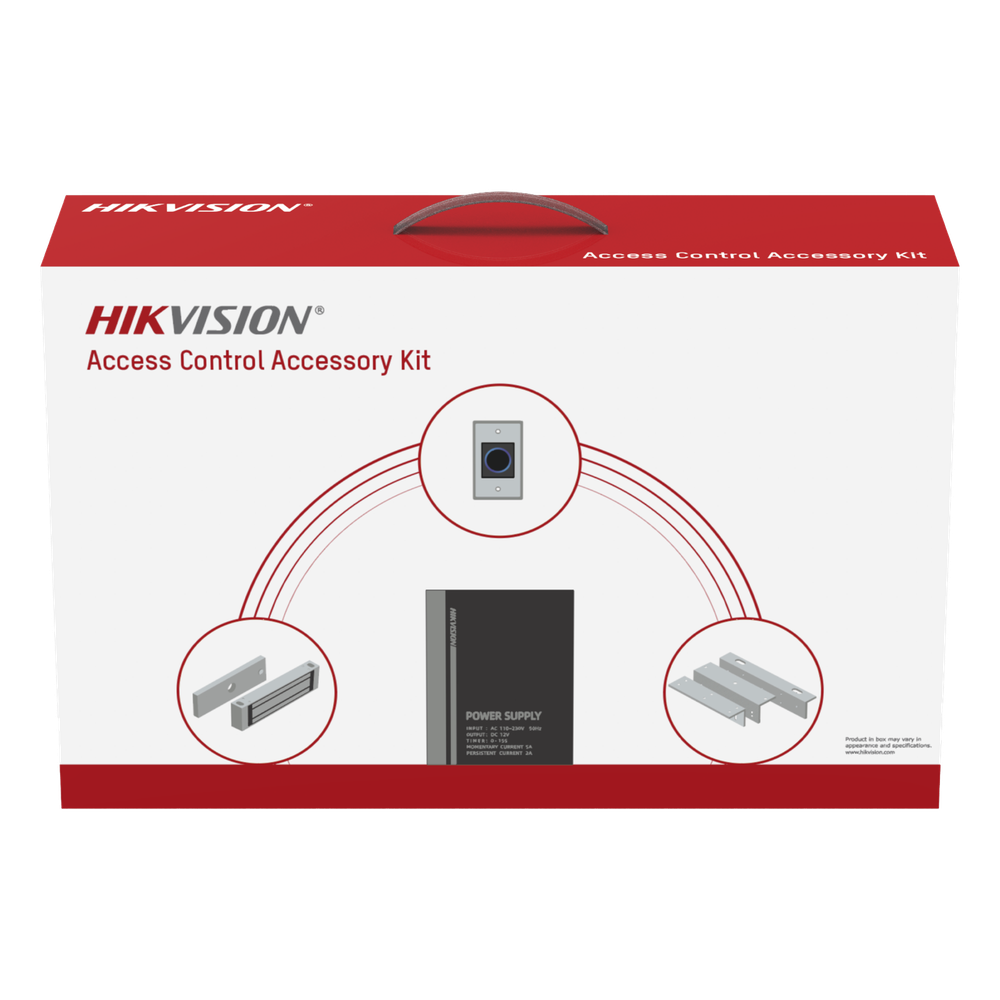 Kit HIKVISION para para Control de Acceso / Fuente 12 Vcd 2 A + Botón de Salida + Chapa Magnética 600 Lbs / Para Instalación de Control de Acceso Autónomo (Facial Min Moe, Teclados, Lectores de Huella, Etc...) - Imagen 2