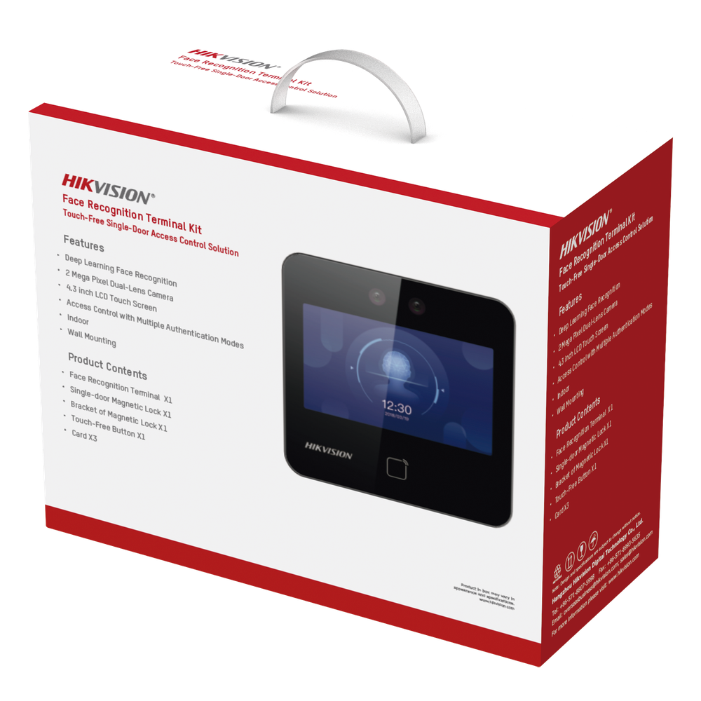 Kit de Control de Acceso TODO INCLUIDO con Lector de Rostros, QRs y Tarjetas / 1,500 rostros / Compatible con App HIKConnect /Incluye Electroimán Botón de Salida y Montajes Z y L para imán / HIK-IA - Imagen 2